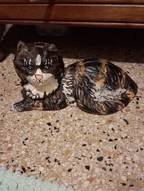 Vintage Cast Iron Cat Door Stop